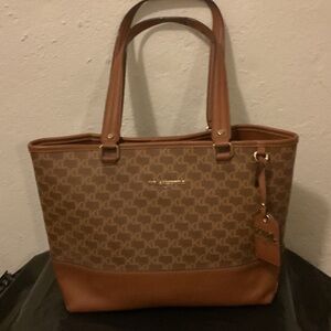 Karl Lagerfeld Monogram Brown Tote